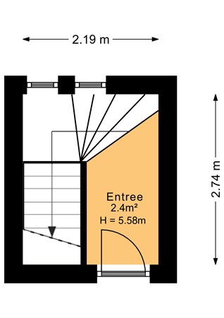 Floorplan - Pasteurstraat 94, 2522 RN Den Haag